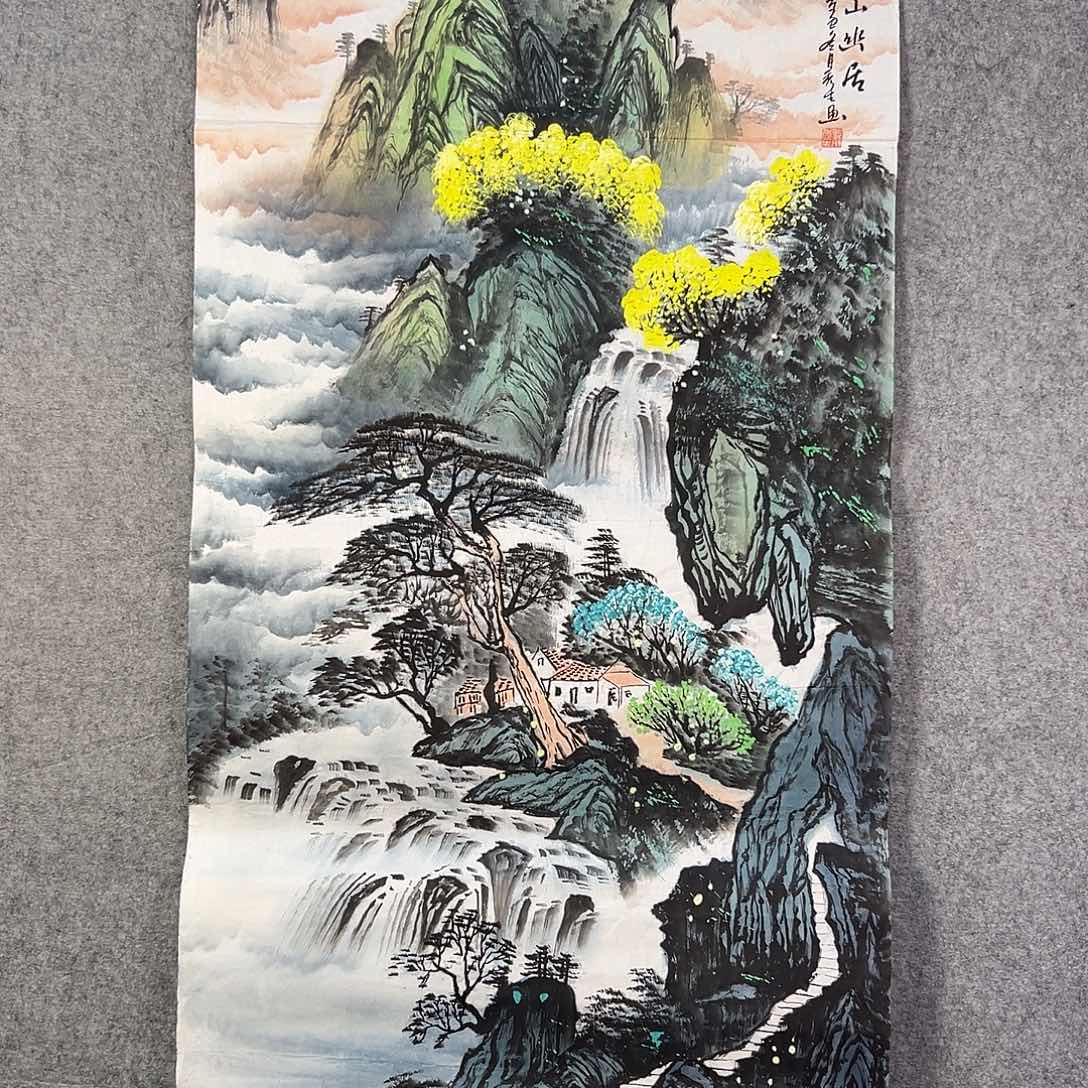 国画752 花鸟在此鸣叫时的鸣叫和