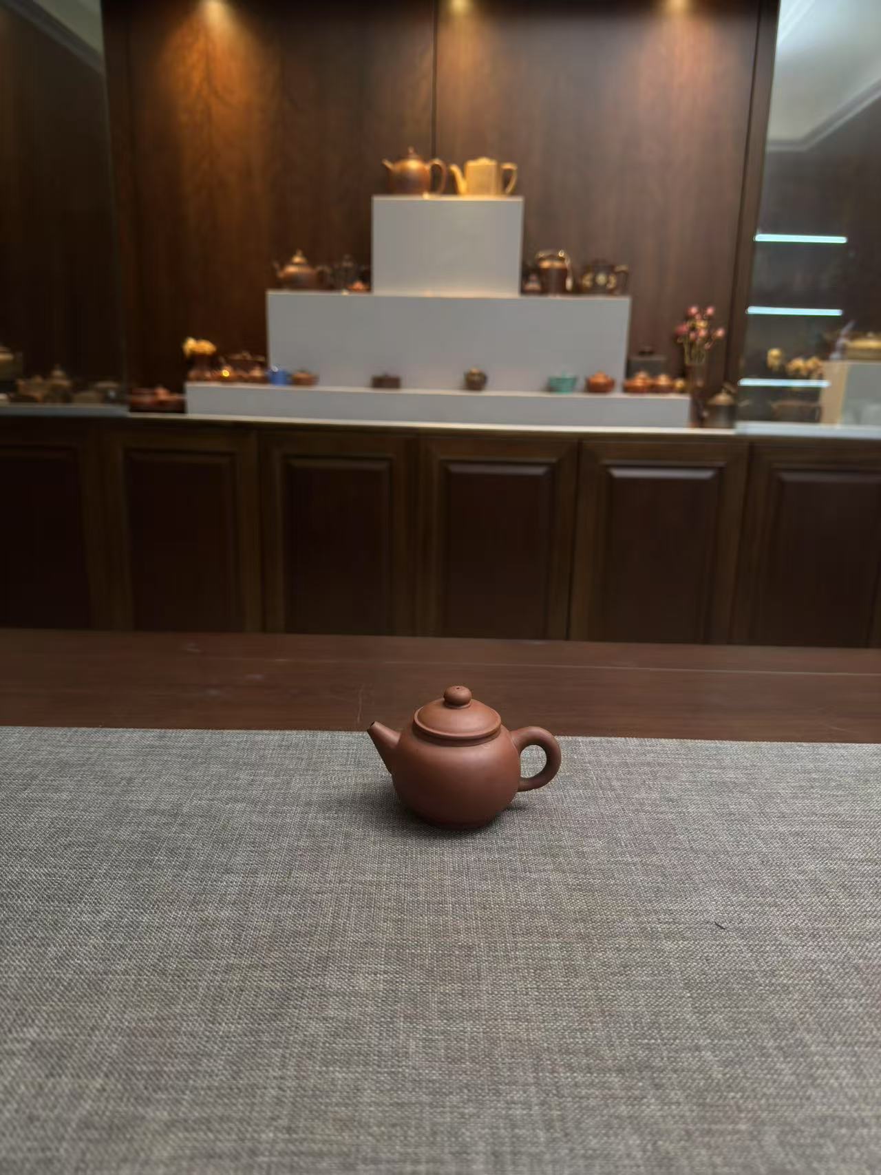 宜兴款 紫泥 巨轮珠壶 纯手工