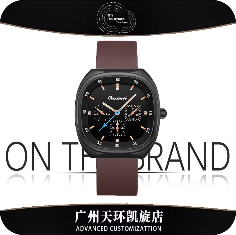 【天环快闪店】全新/未拆封-全自动轻者小众时尚防水女表6659咖