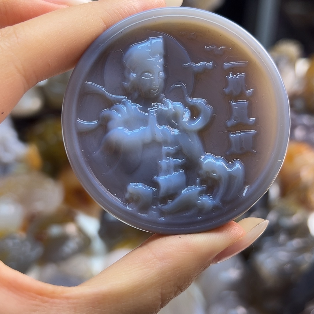 玛瑙/玉髓未镶嵌吊坠(不含链)