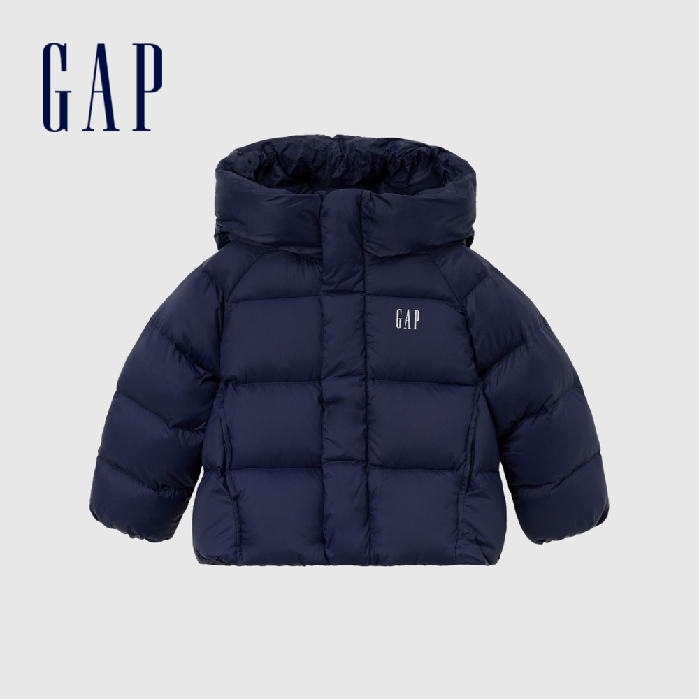 【远红外发热】Gap男女童2025冬季防泼水羽绒服保暖儿童外套844365