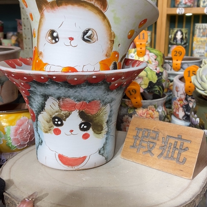 红陶景德镇艺术手绘作品