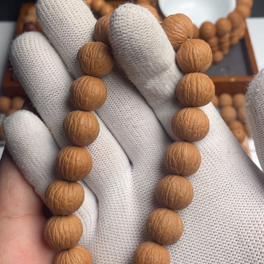 猴头核桃手串纯天然无修凤羽