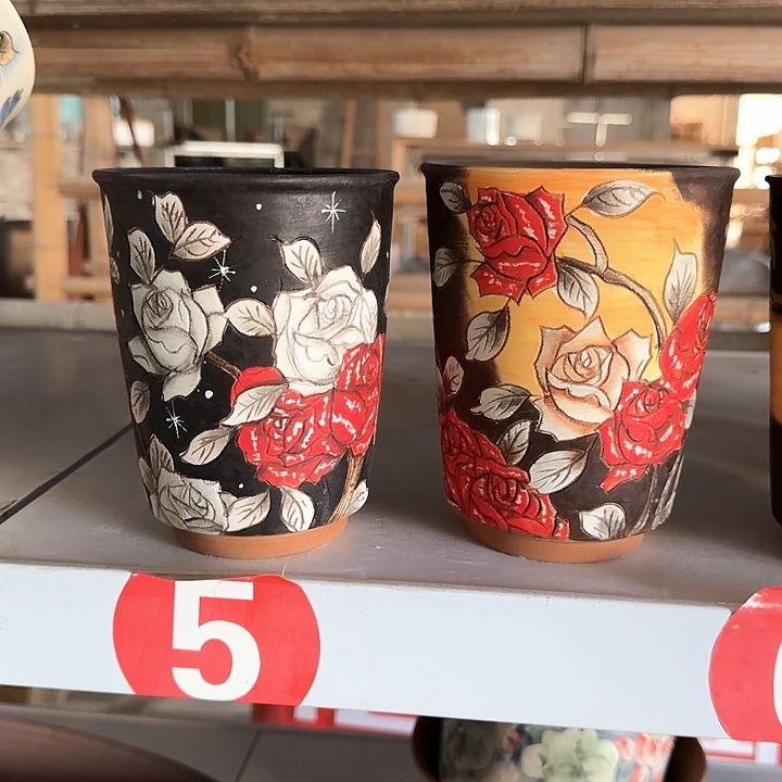 周***芬花盆紫砂景德镇陶瓷