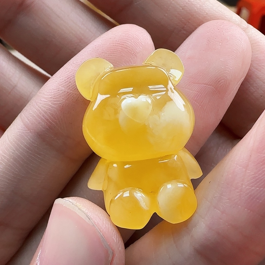 琥珀裸石未镶嵌蜜蜡