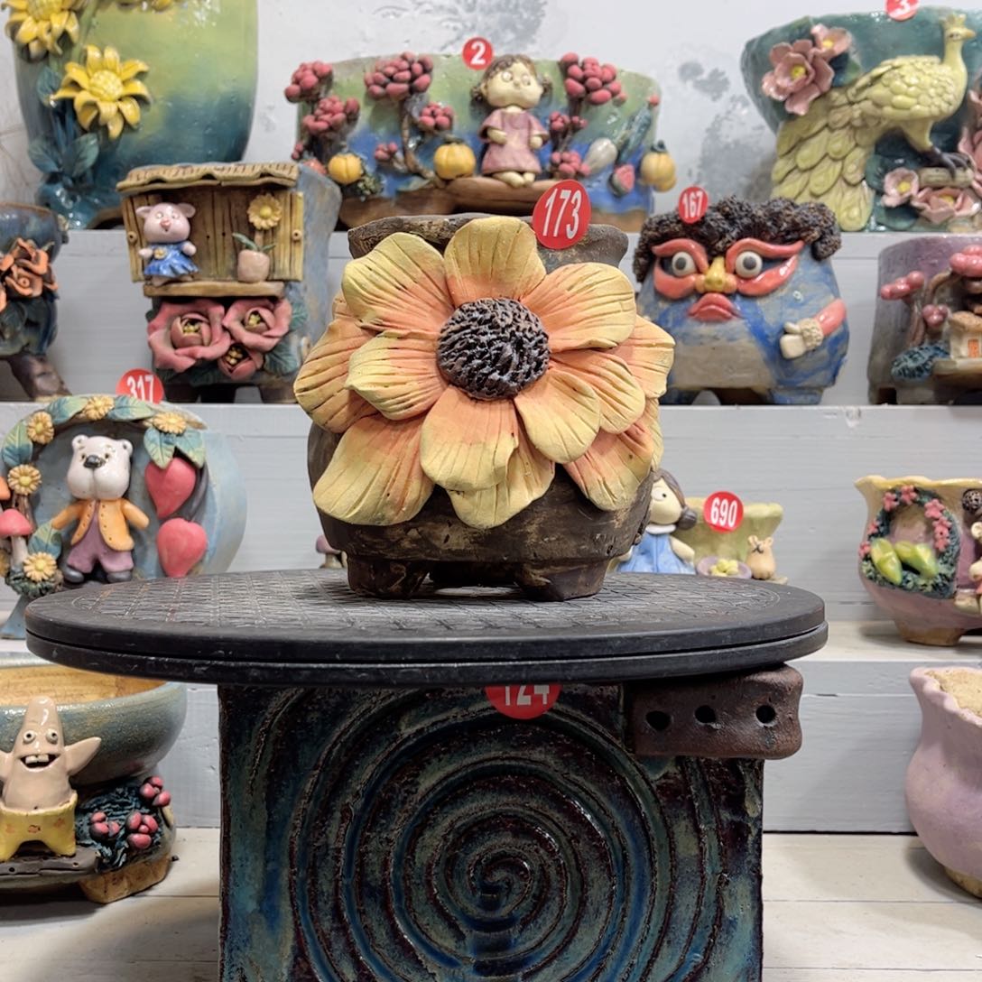 陶瓷173 号陶然花盆