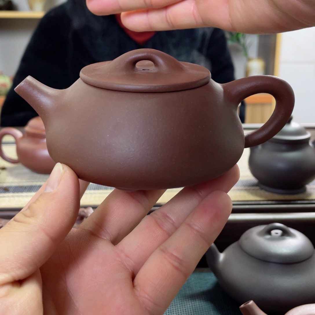 紫砂茶壶平盖石瓢