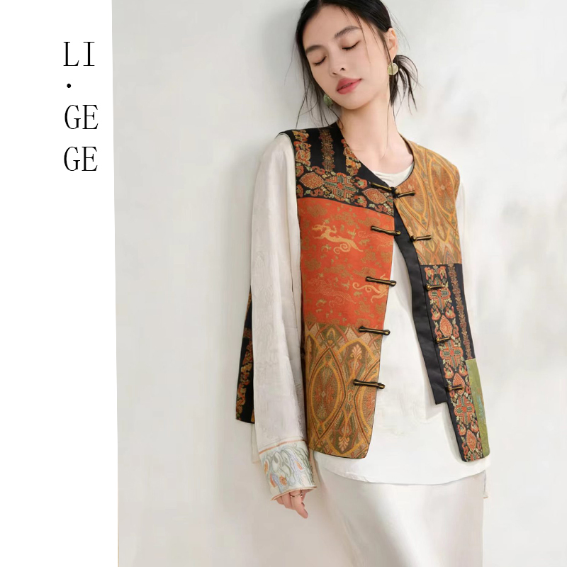 【李老板专属】I.GEGE国风时尚女士马甲RQX-2636