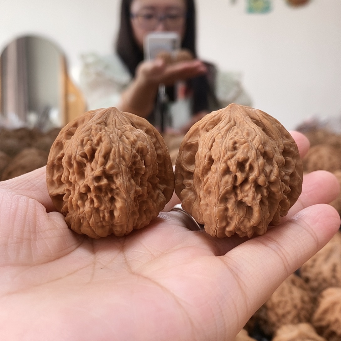 文玩核桃吊坠凹底37+
