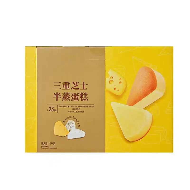 「MembersMark/山姆」三重芝士半蒸蛋糕1kg零食【顺丰】美食
