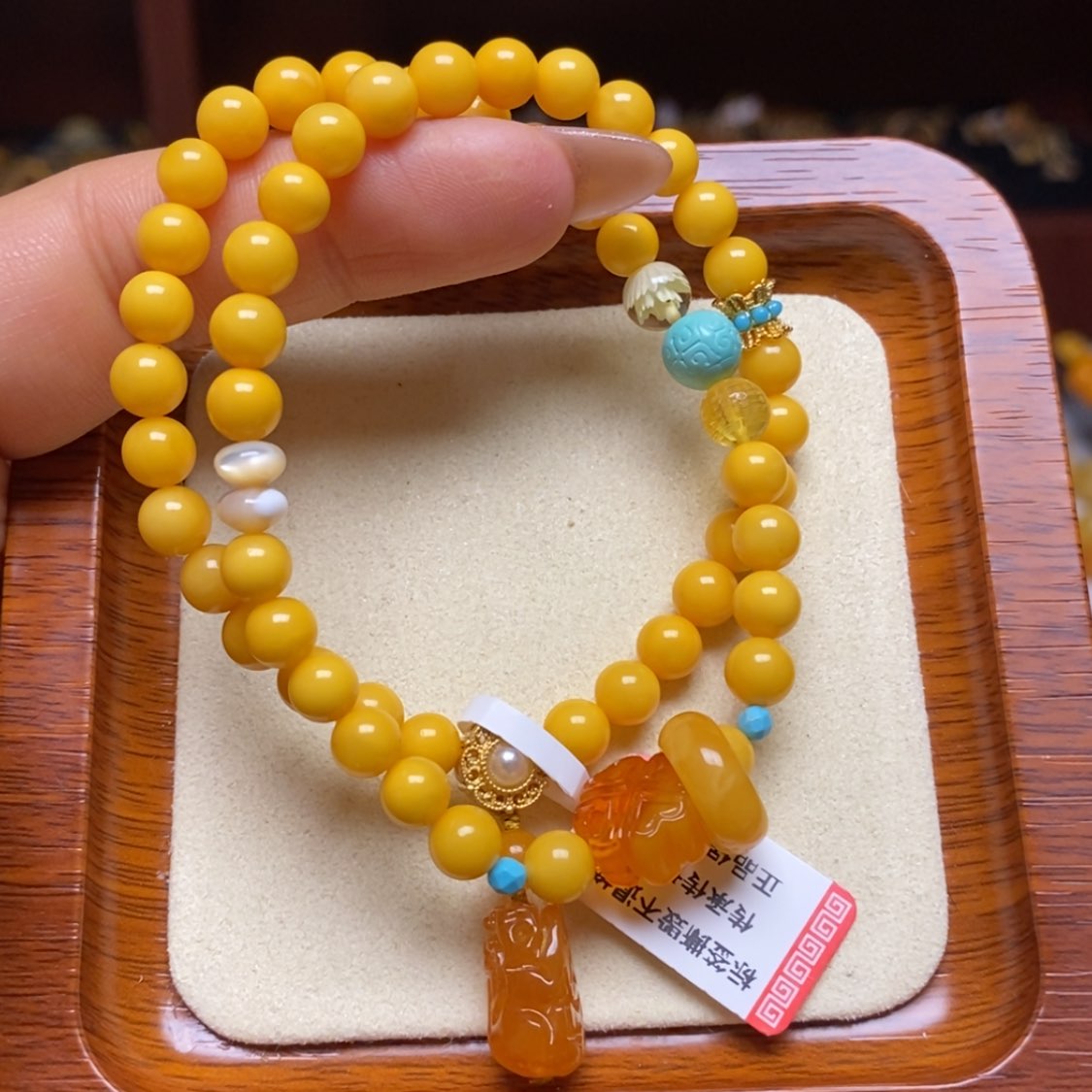 【闪购商品】蜜蜡手链未镶嵌手串