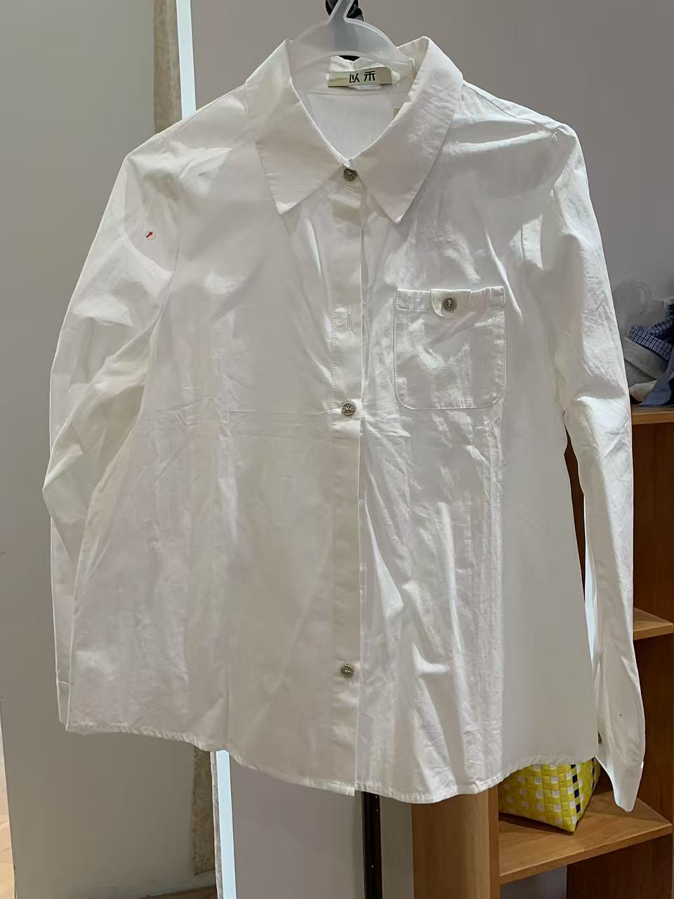 【微瑕】白色衬衫01081