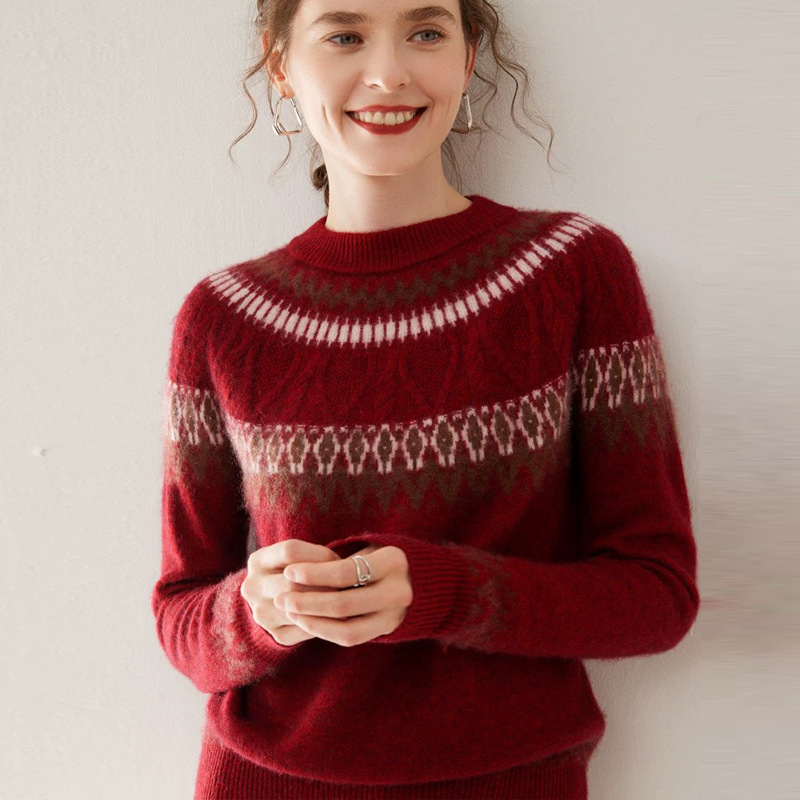 A101-A200【100%绵羊毛】【孤品集合】针织衫开衫套头真毛长袖女士冬