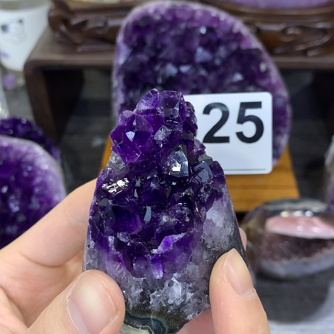 紫晶珠宝半成品未镶嵌325
