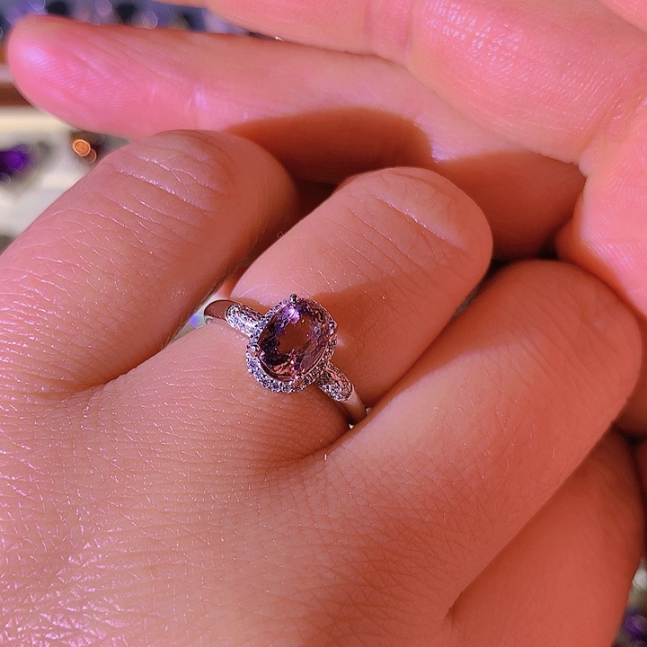 碧玺戒指银S925镶嵌W****n