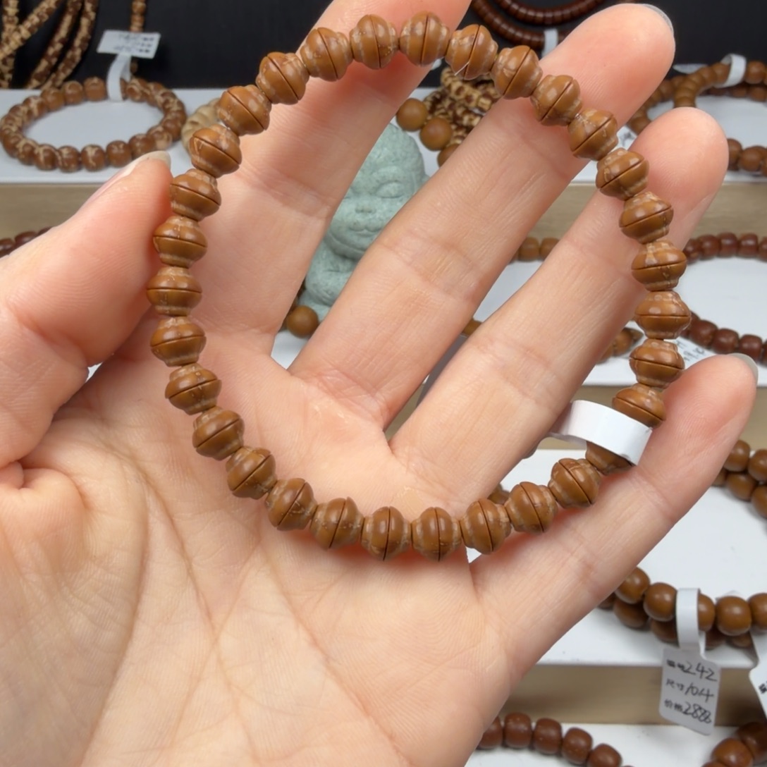 手串紫金鼠128金饭碗7.3mmD