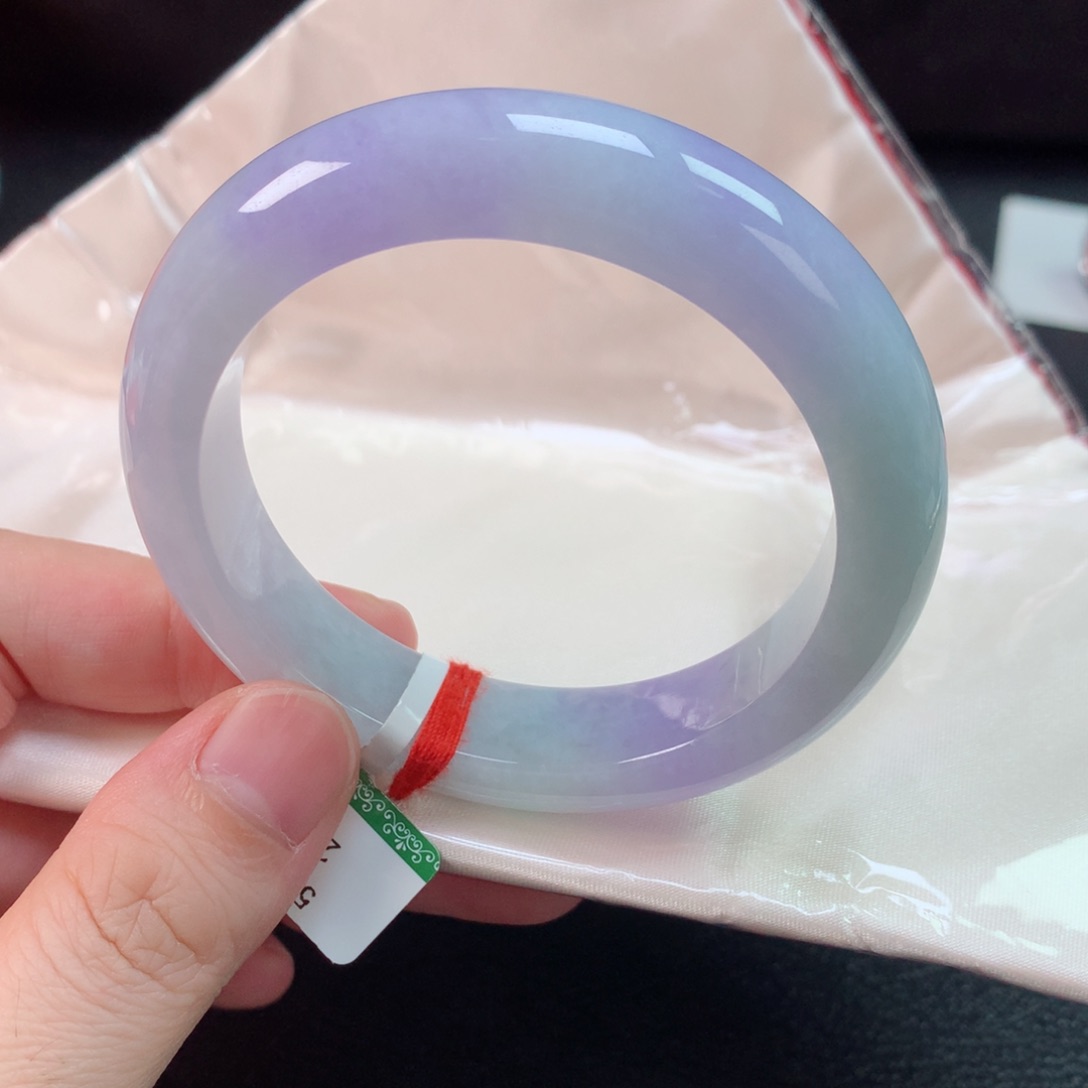 未镶嵌手镯翡翠缅甸天然翡翠手镯54圈口