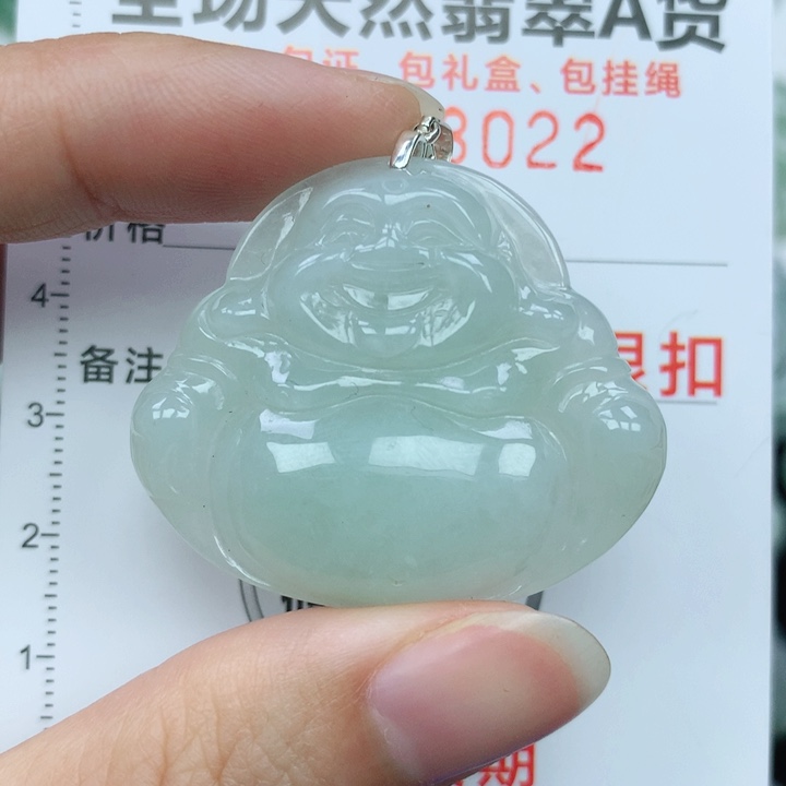 翡翠颈饰银S925镶嵌天然翡翠a货