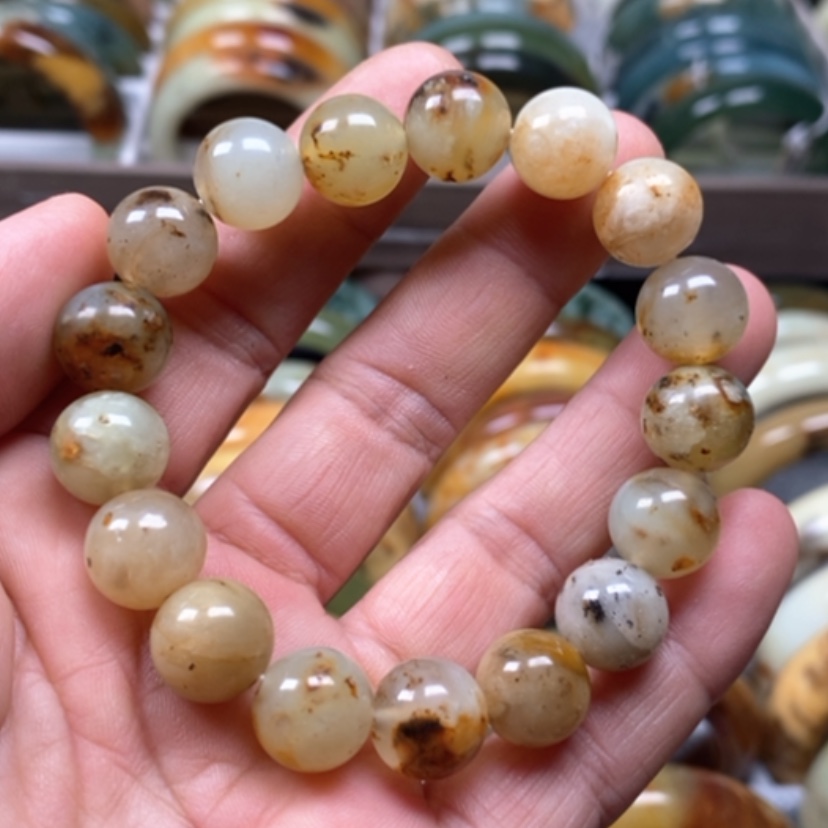 【闪购商品】蛇纹石玉手镯未镶嵌