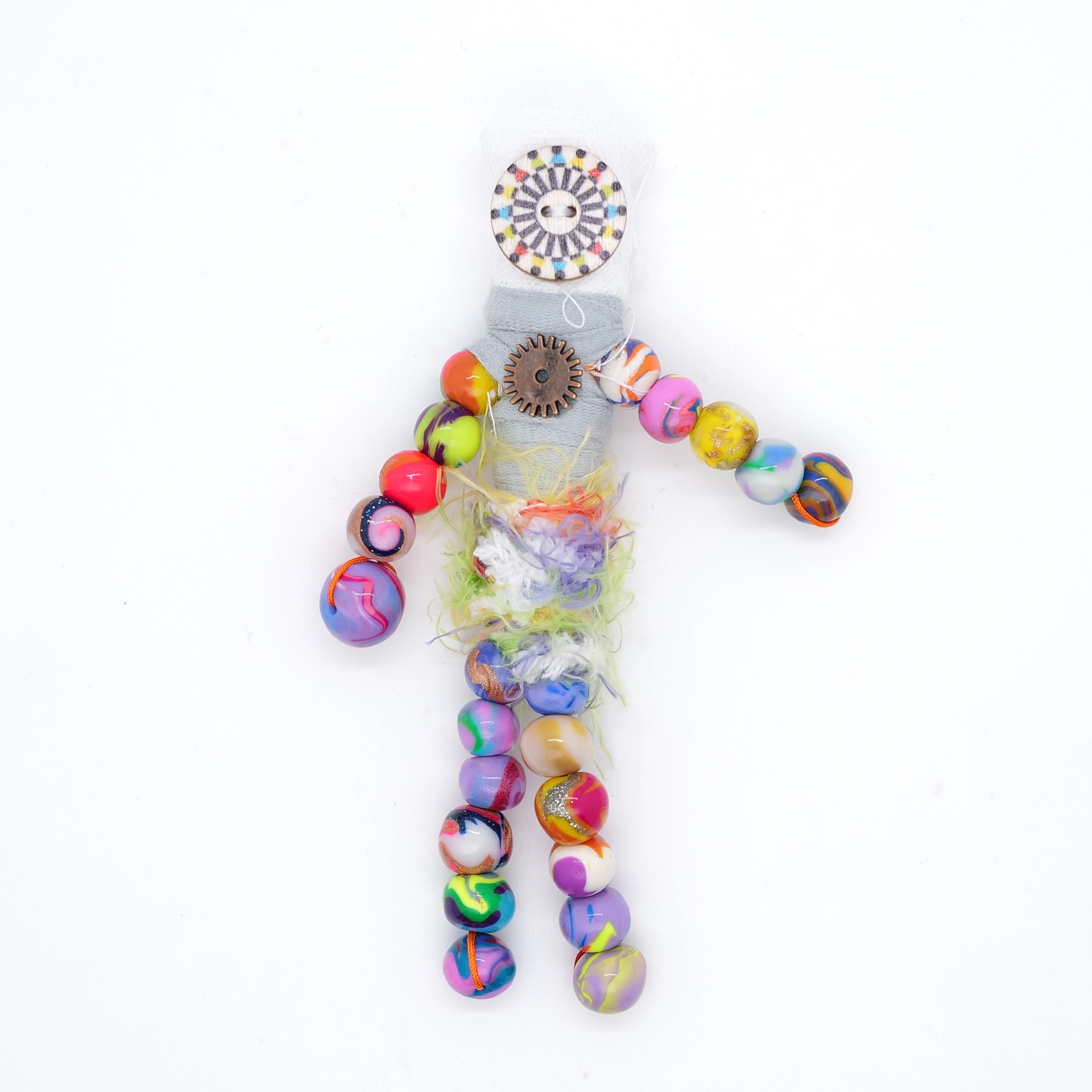 PM 王甜心工作室潦草娃娃《乐酷文》手作制作，仅一件