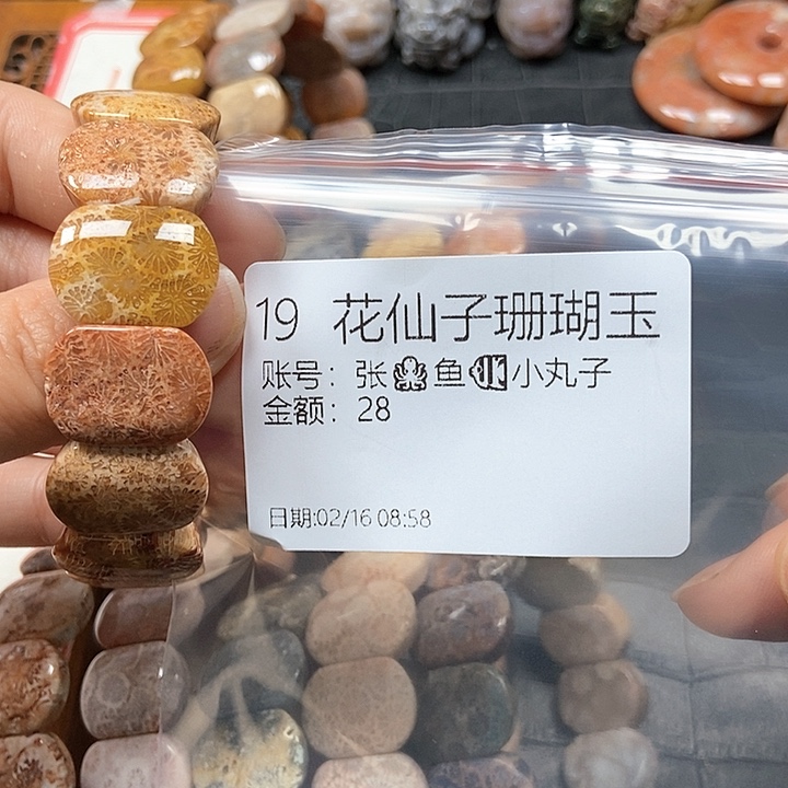 硅化珊瑚（珊瑚玉）手镯未镶嵌张****子19