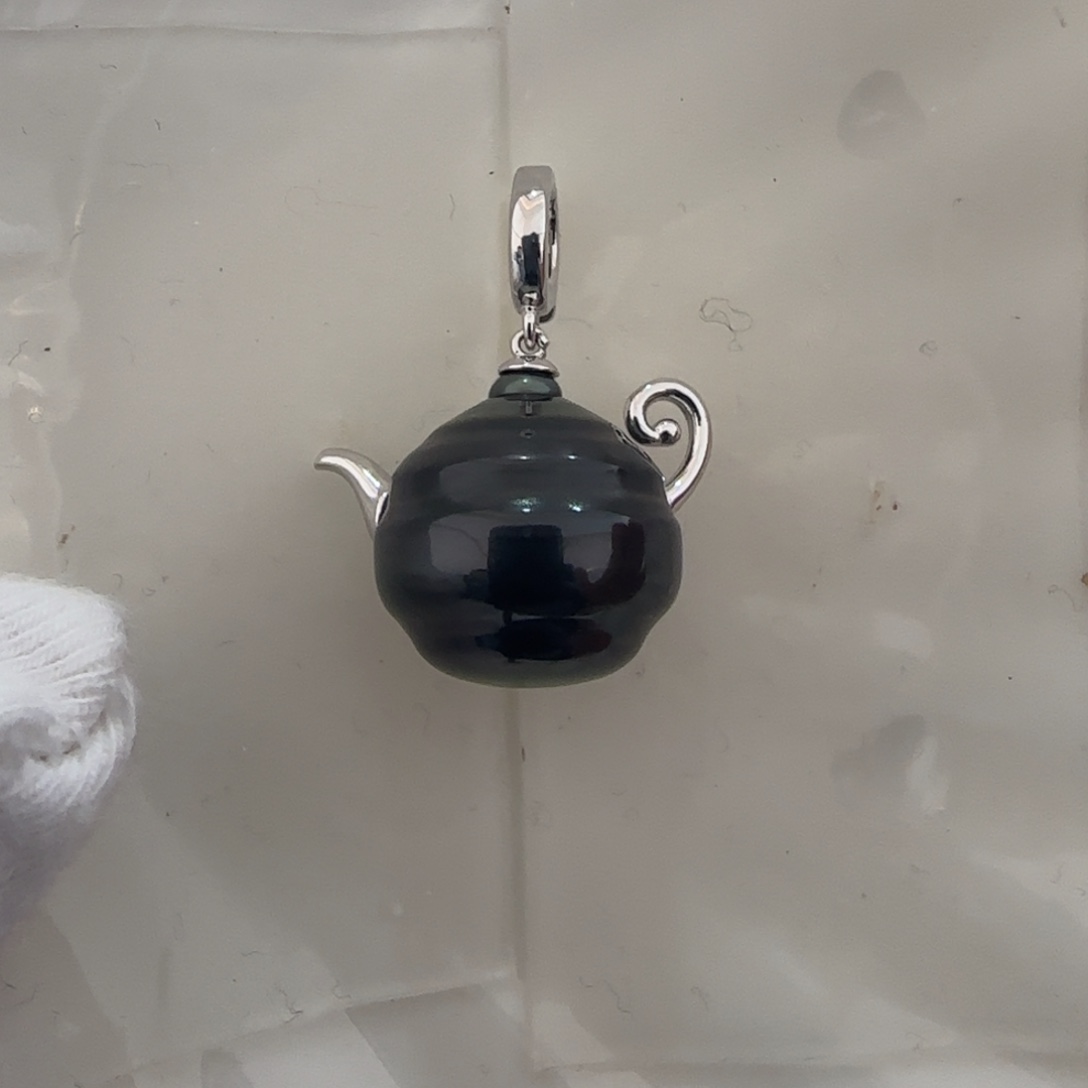 银S925镶嵌海水珍珠颈饰