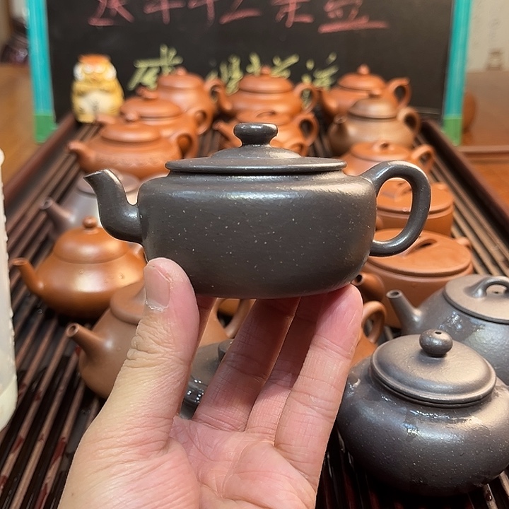 紫砂茶壶大水潭天青旭茂150cc