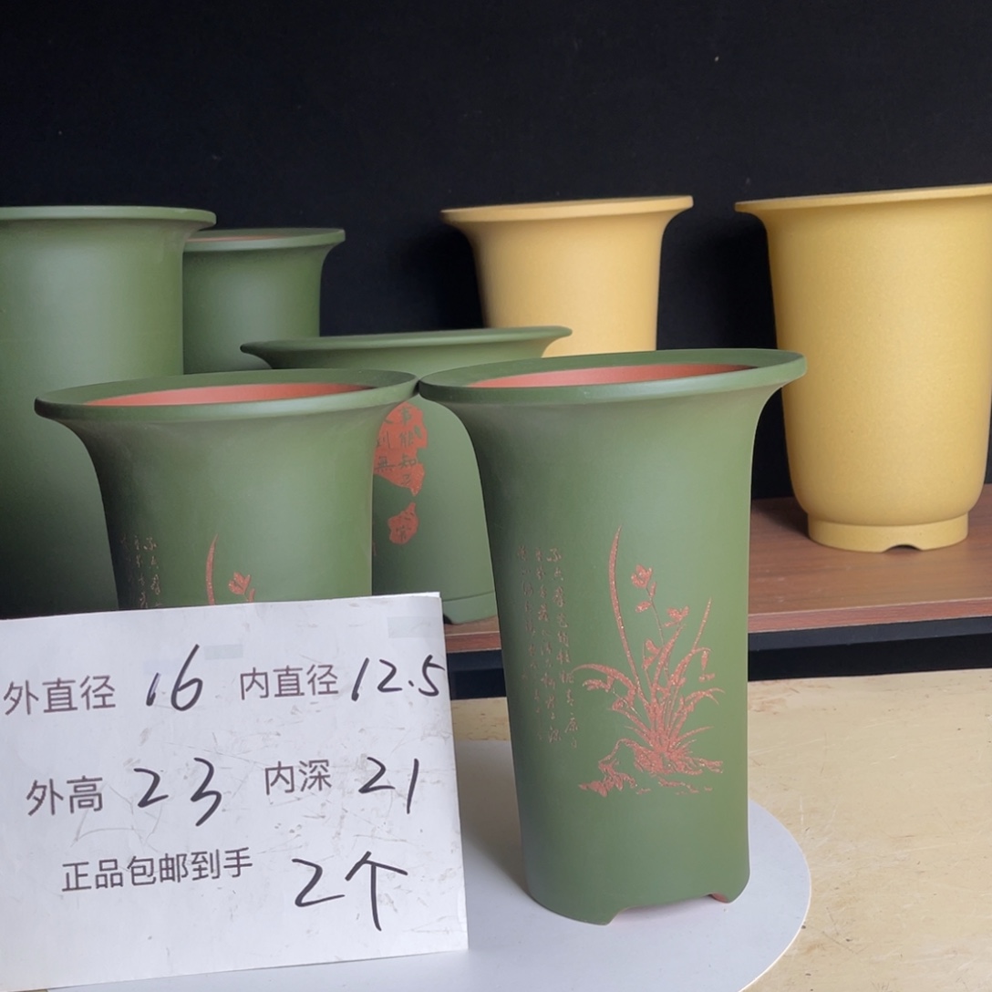 精品宜兴紫砂兰花盆