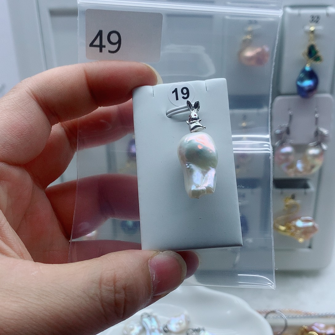 吊坠(不含链)淡水珍珠合金