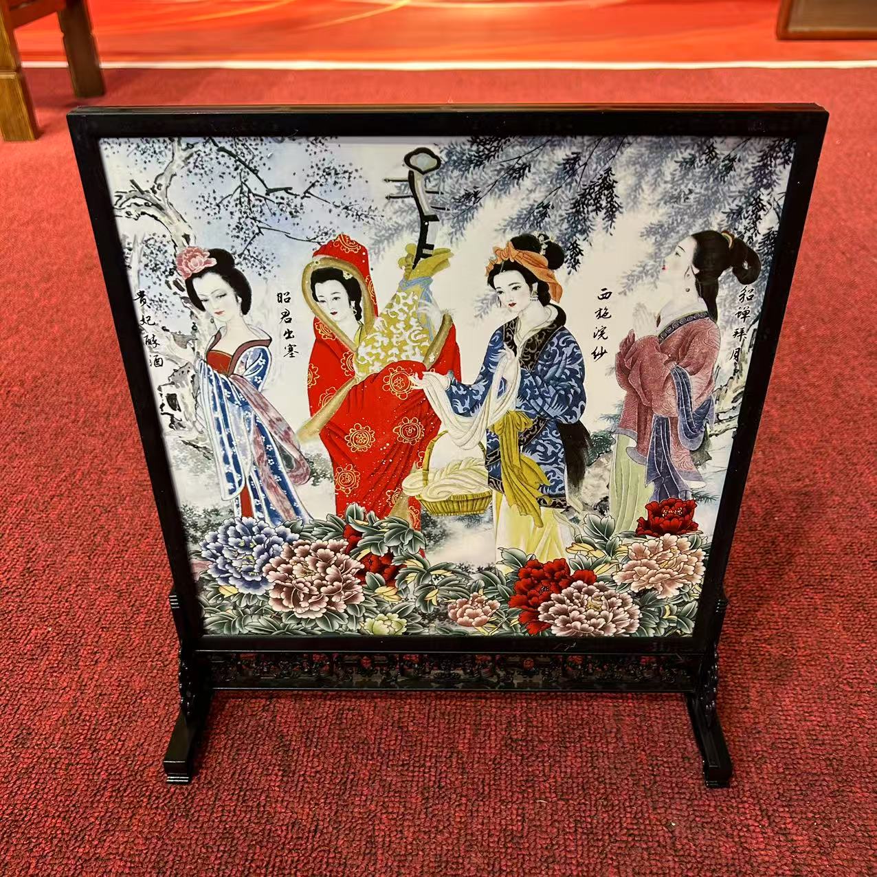 XG00115/四大美人瓷板画