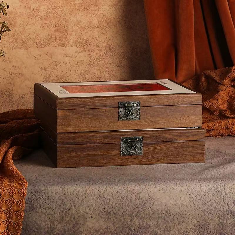 【禧楽】创意普洱茶茶饼包装357g福鼎白茶普洱茶单饼收纳包装空礼盒