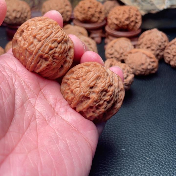 文玩核桃把件41全品山地磨盘