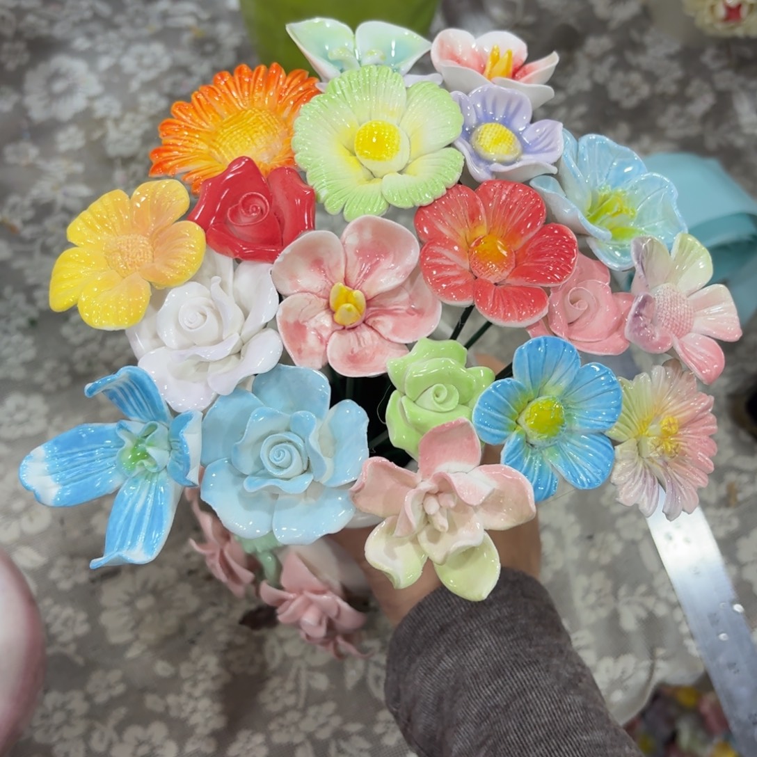 2144 陶瓷花拍满20元发货退款拉黑