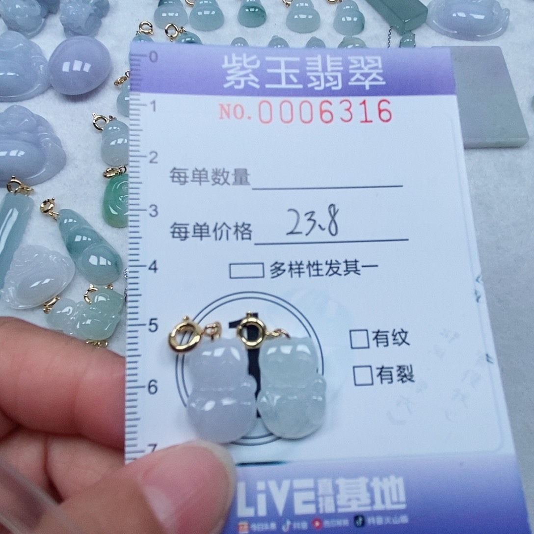 翡翠未镶嵌颈饰猫猫