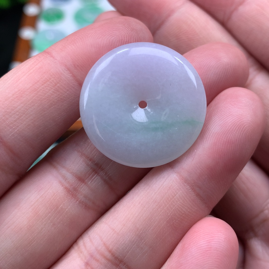 翡翠吊坠(不含链)未镶嵌平安扣