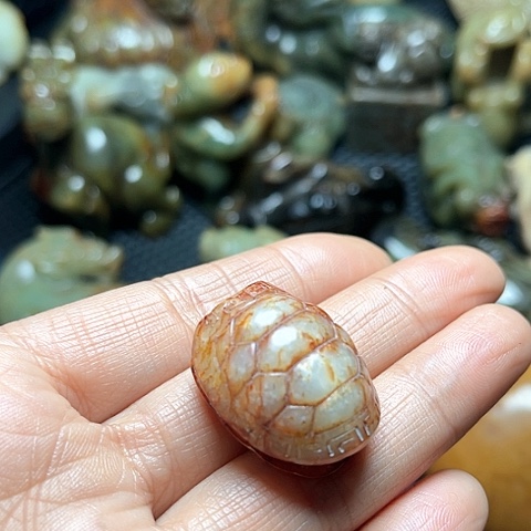 白玉菩提吊坠摆件