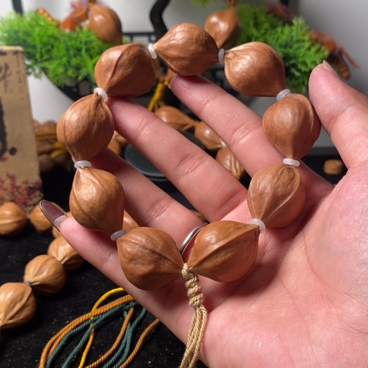 橄榄核手串/手链2.3三花9短圆