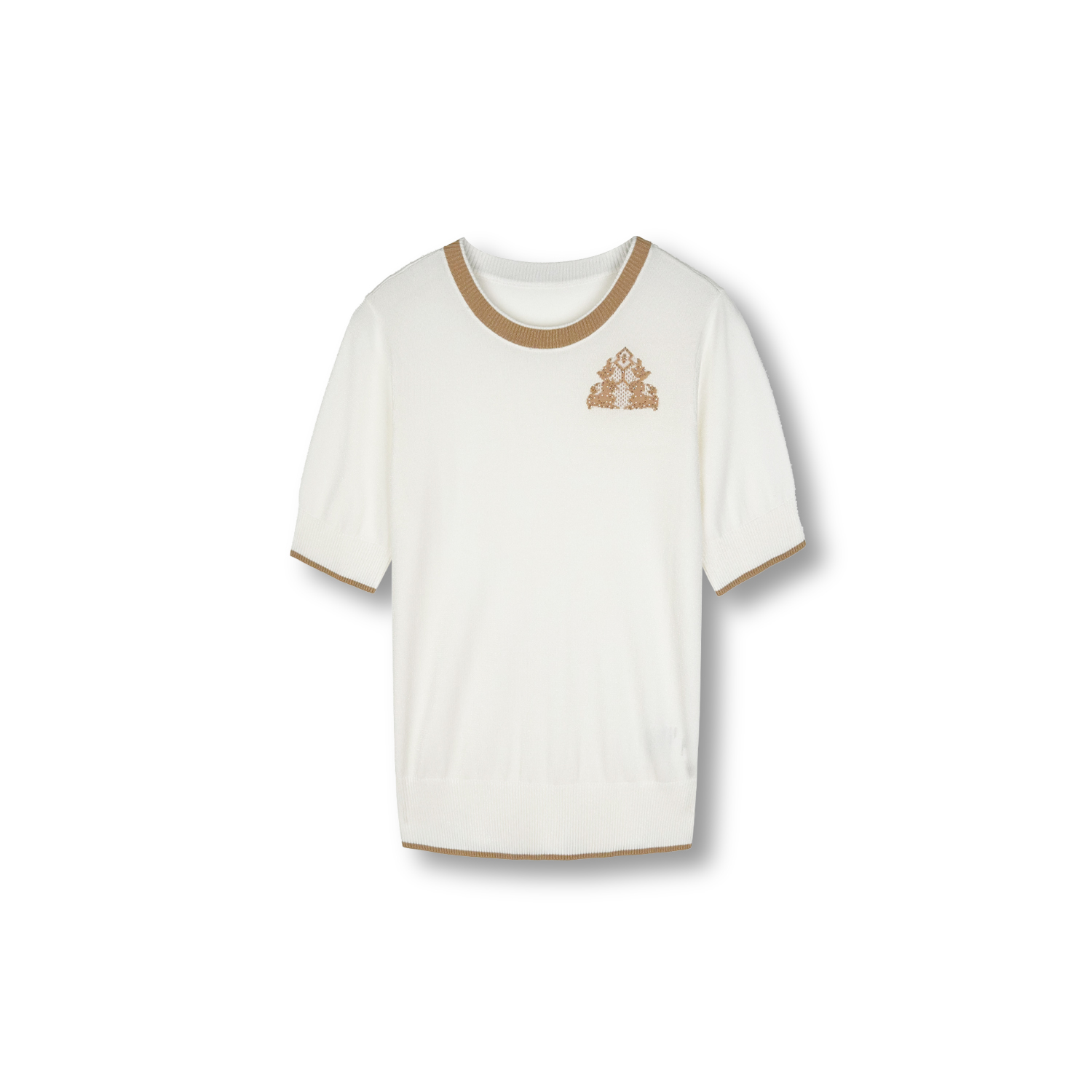 25s【雅Y】简约时尚短袖新款针织衫女（24L7013）【413】