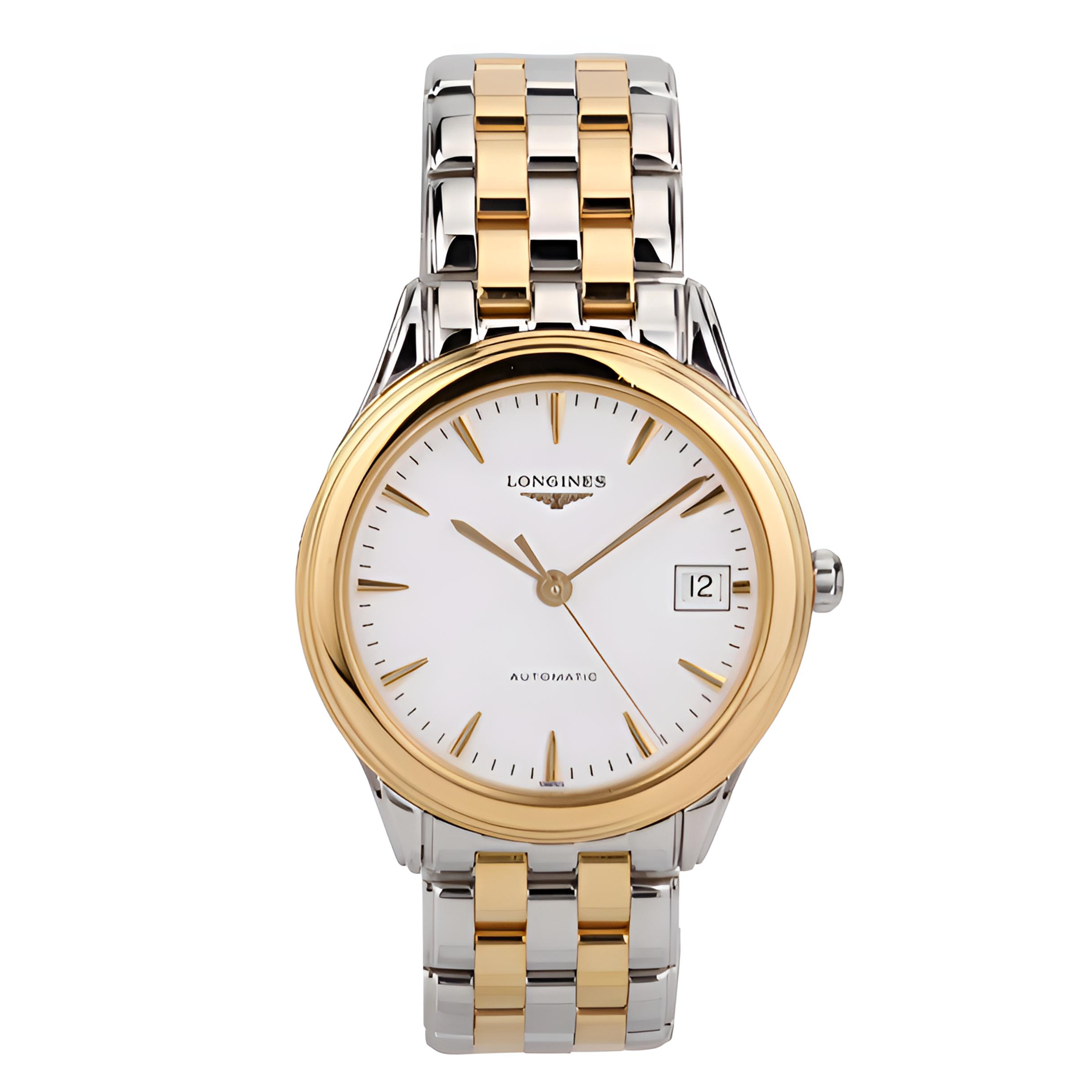 99新 Longines/浪琴 自动机械男表L4.717.3.22.7表径36