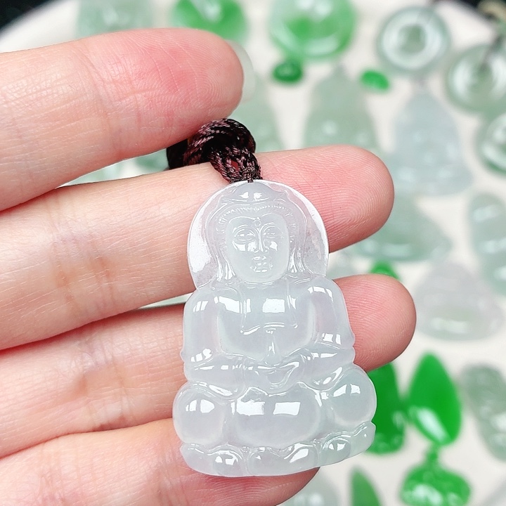 翡翠未镶嵌颈饰缅甸天然A货翡翠