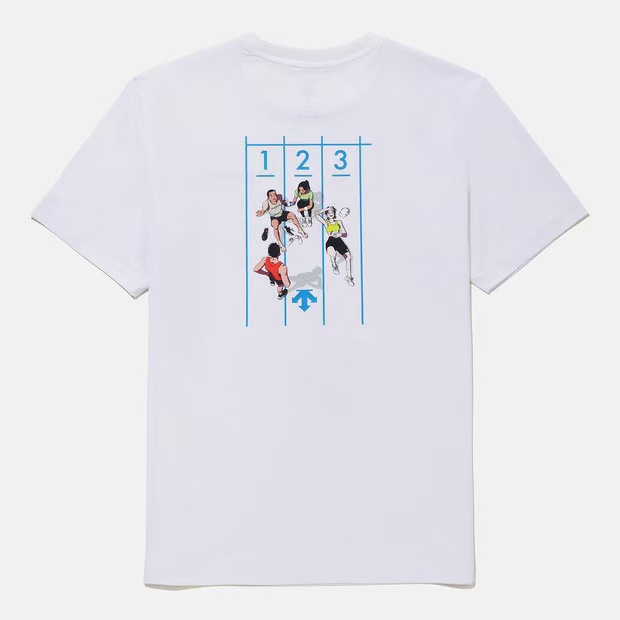 迪桑特 韩国专柜正品 ETS62 作家联名款 速干 户外 冰感T恤