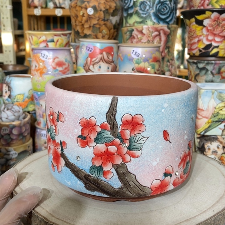 红陶景德镇艺术手绘作品