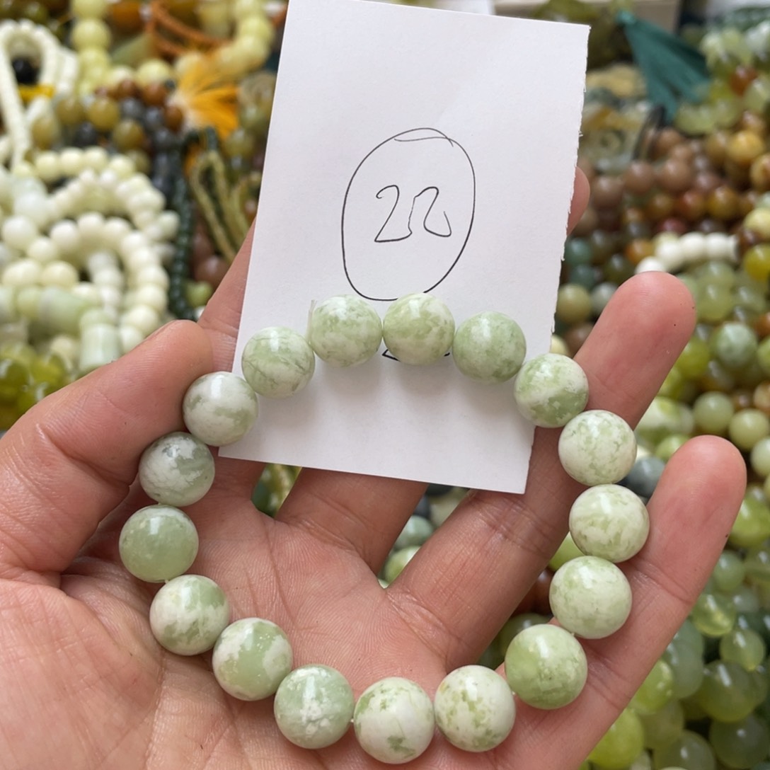 蛇纹石玉手链未镶嵌