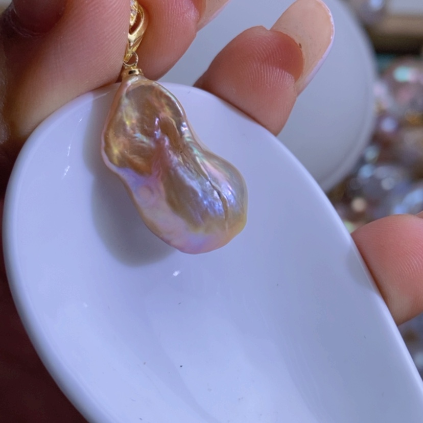 【闪购商品】淡水珍珠天然珍珠（微瑕）合金