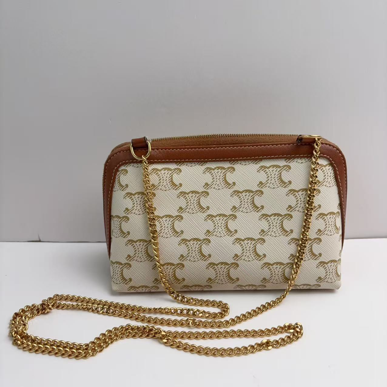 99新 Celine/思琳 思琳小号老花斜挎包