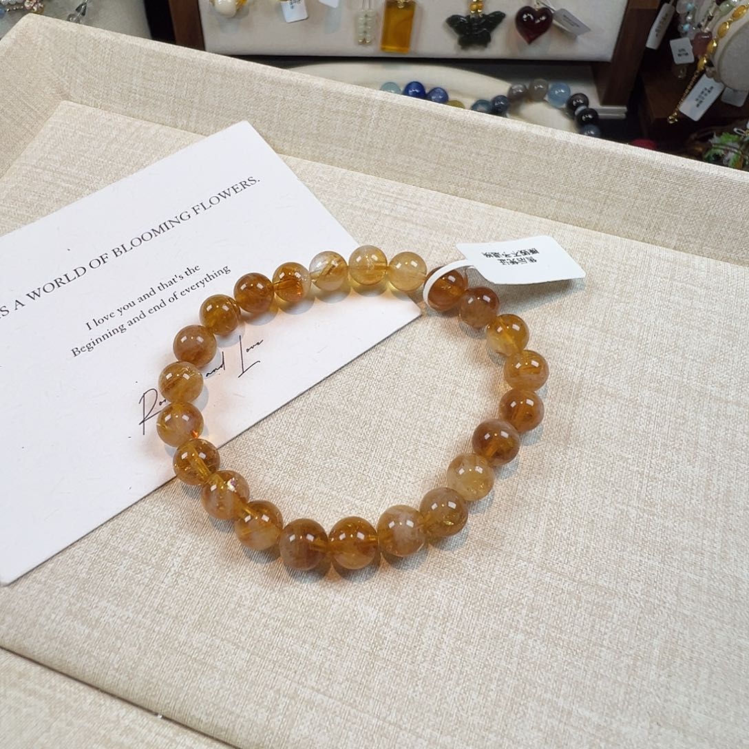 水晶手链未镶嵌黄塔晶卡8