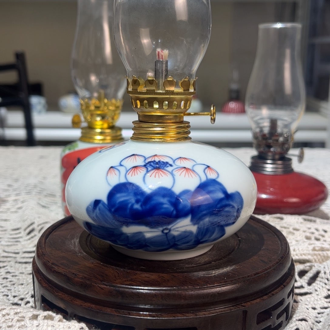 摆件景德镇陶瓷香薰灯