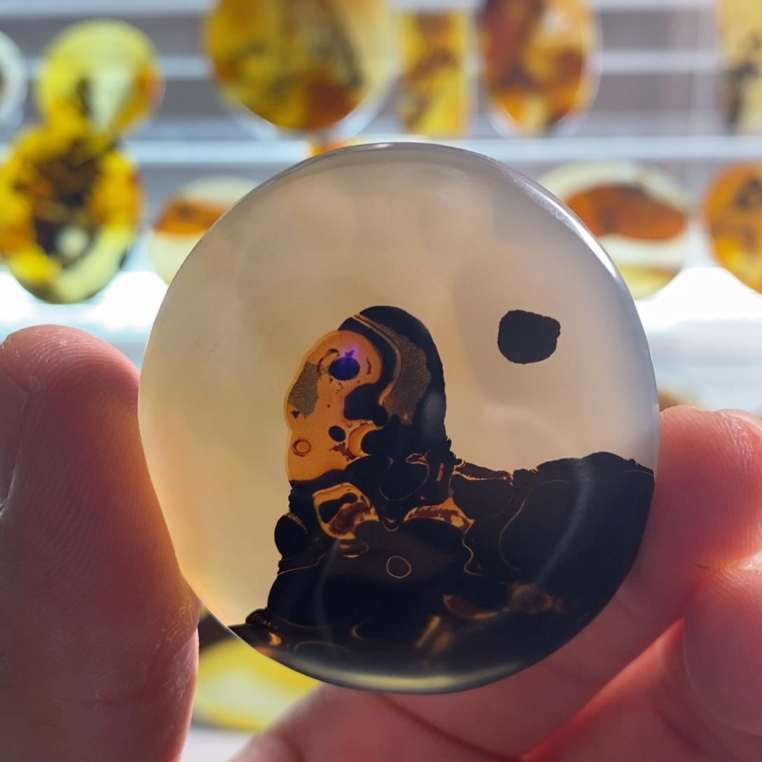 青***水玛瑙/玉髓合金颈饰