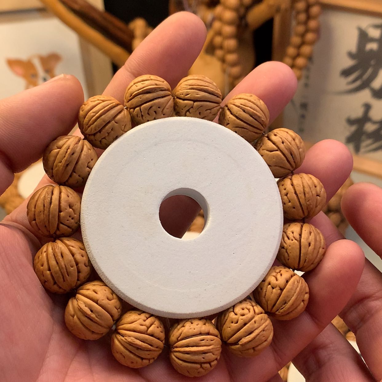 【闪购商品】桃核手串【金鱼肚】1.9桃核手串