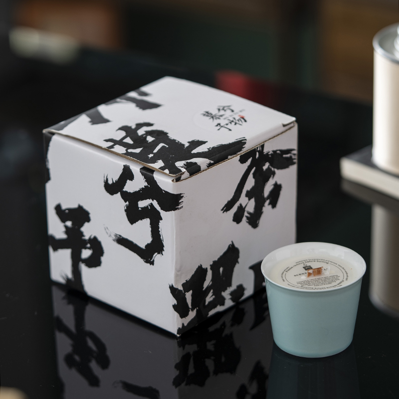 松石绿直口茶杯蜡烛露水青苔主人杯茶杯功夫茶具茶桌氛围